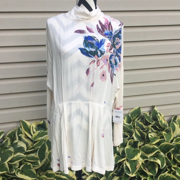 NWT Free People Gemma Ivory Tunic Dress - Picture 4 of 7